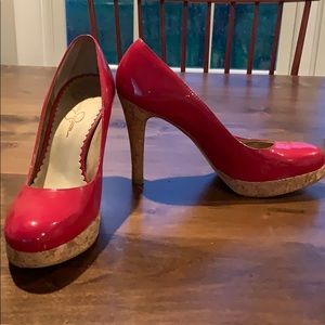 Jessica Simpson cork heels